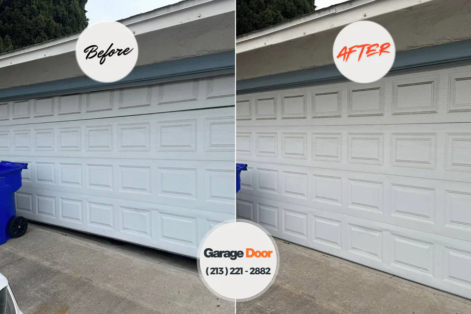 Before and after: garage door repair San Manuel, AZ